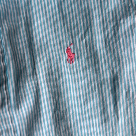 Ralph Lauren Blue striped button down shirt - Picture 3 of 3